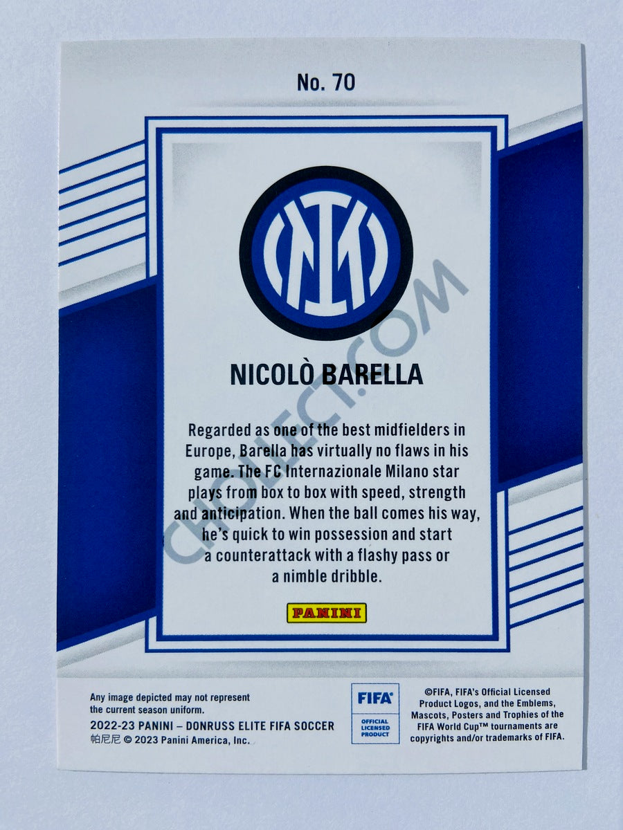 Nicolo Barella - FC Internazionale Milano 2022-23 Panini Donruss Elite FIFA #70