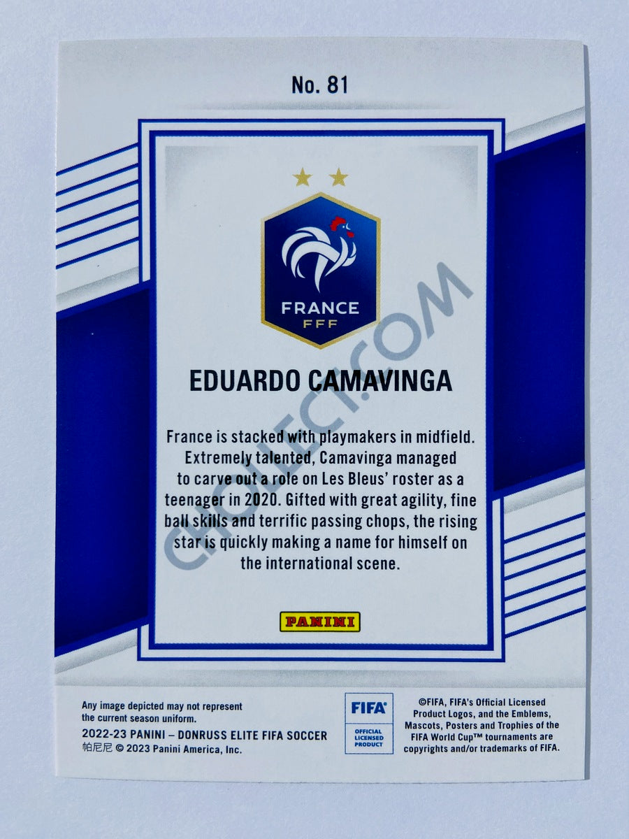 Eduardo Camavinga - France 2022-23 Panini Donruss Elite FIFA #81