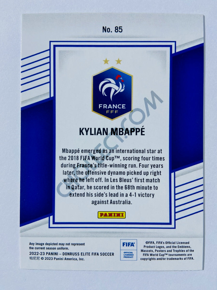 Kylian Mbappe - France 2022-23 Panini Donruss Elite FIFA #85