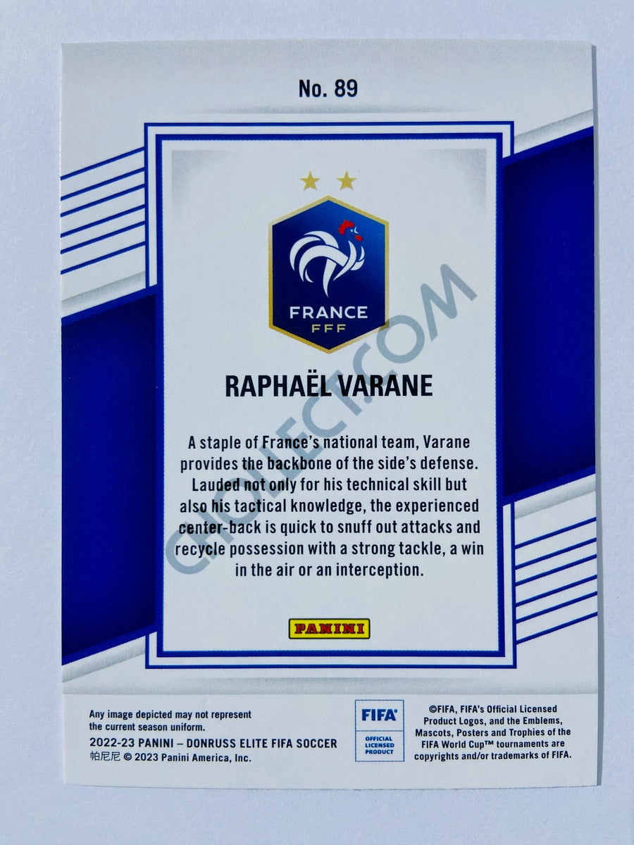 Raphael Varane - France 2022-23 Panini Donruss Elite FIFA #89