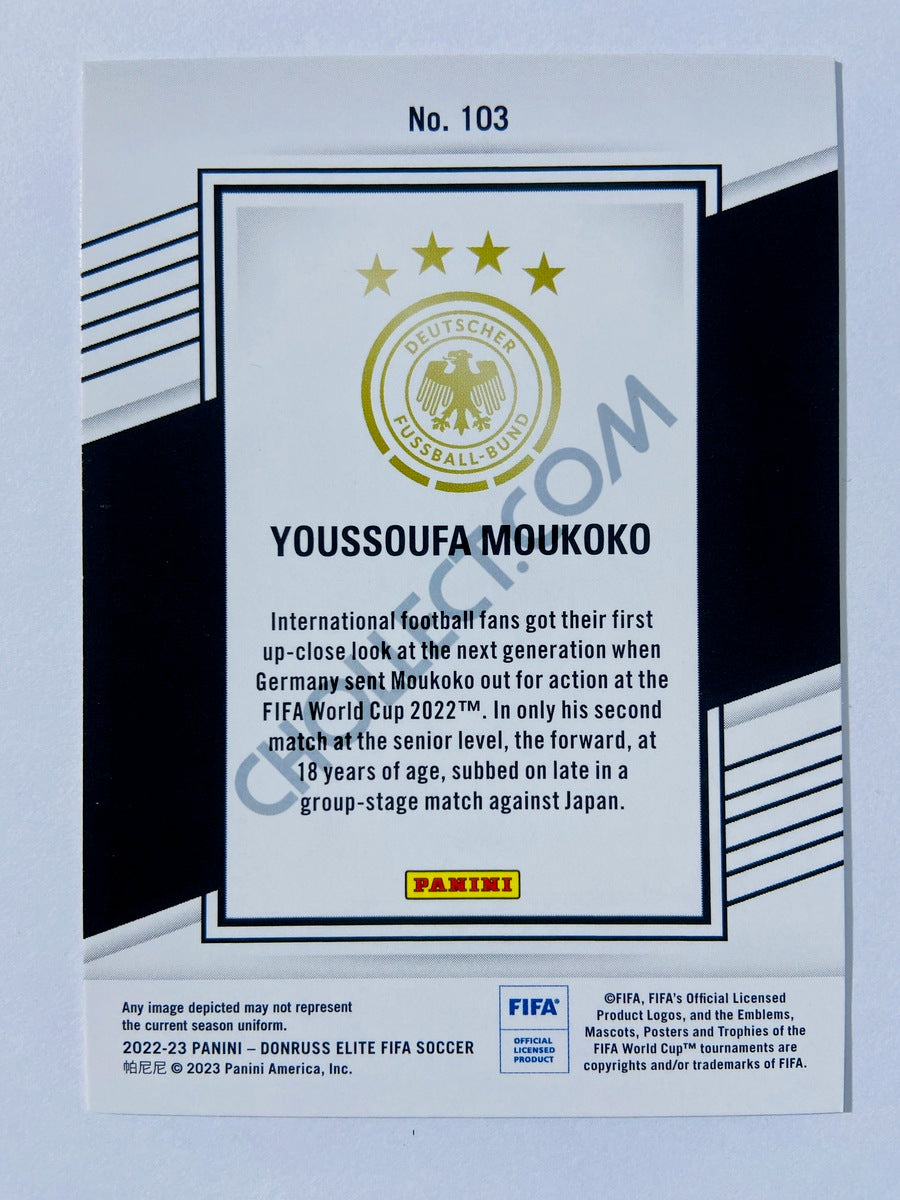 Youssoufa Moukoko - Germany 2022-23 Panini Donruss Elite FIFA #103