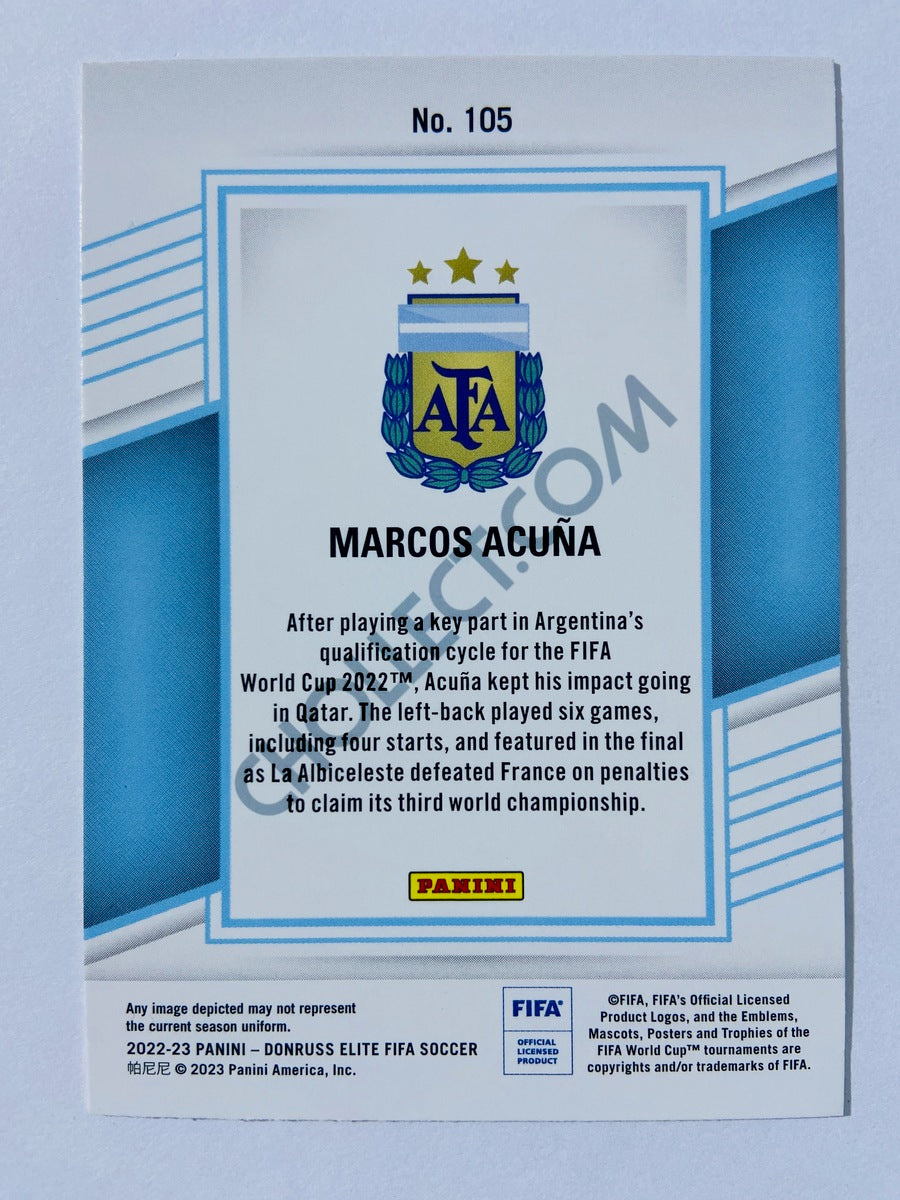 Marcos Acuna - Argentina 2022-23 Panini Donruss Elite FIFA #105