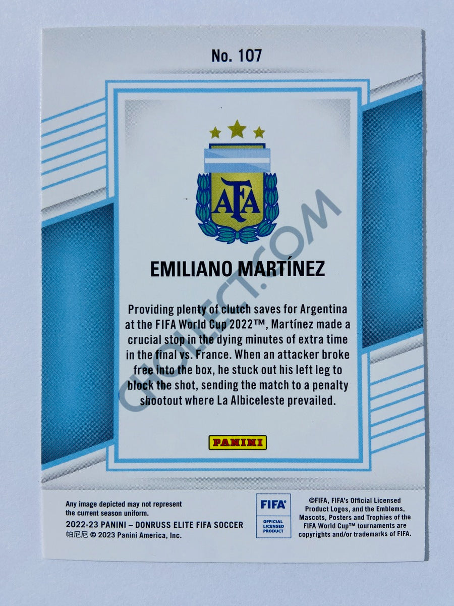 Emiliano Martinez - Argentina 2022-23 Panini Donruss Elite FIFA #107