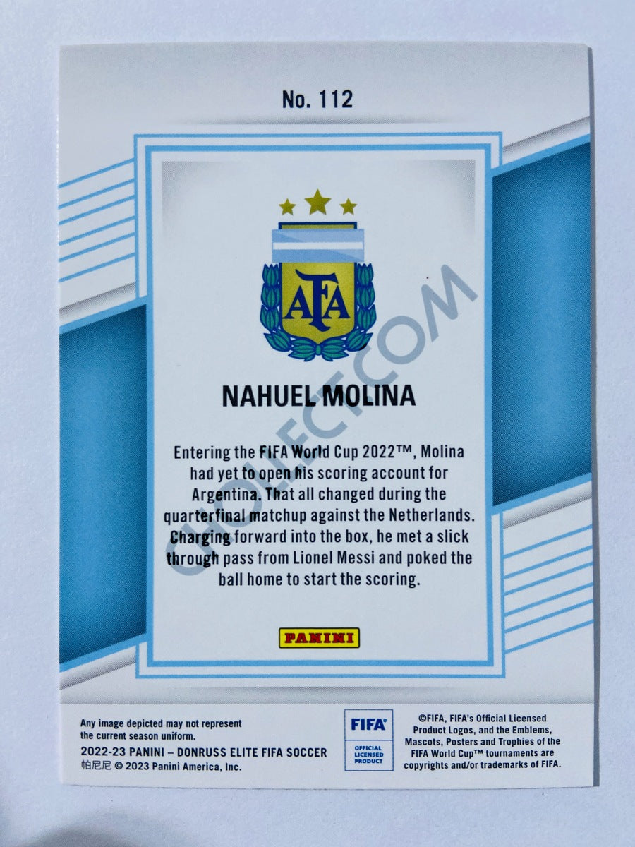 Nahuel Molina - Argentina 2022-23 Panini Donruss Elite FIFA #112