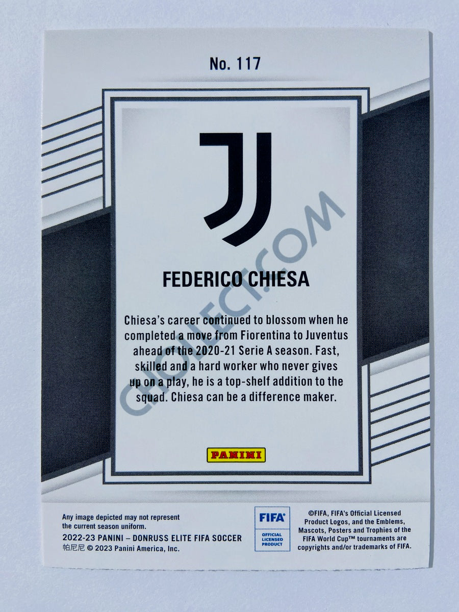 Federico Chiesa - Juventus 2022-23 Panini Donruss Elite FIFA #117