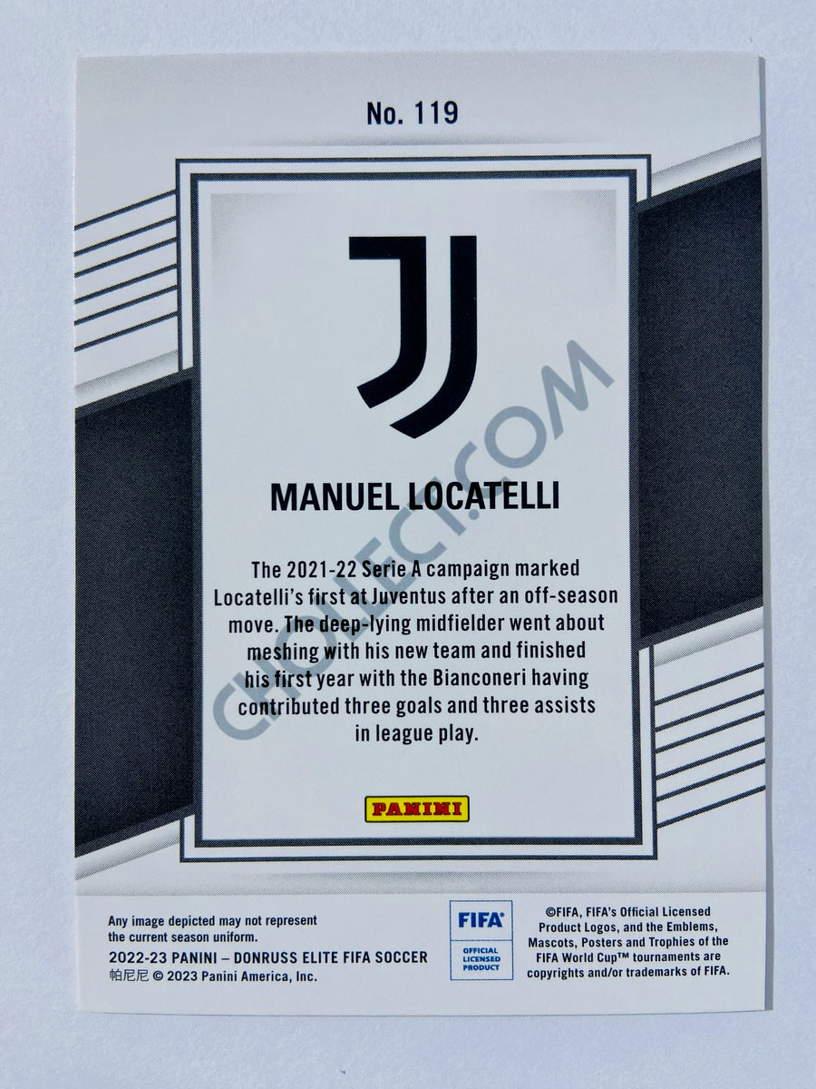 Manuel Locatelli - Juventus 2022-23 Panini Donruss Elite FIFA #119