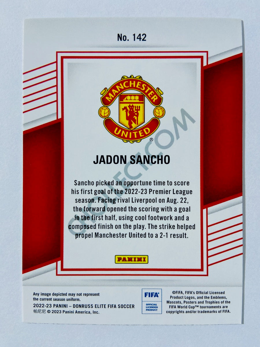 Jadon Sancho - Manchester United 2022-23 Panini Donruss Elite FIFA #142