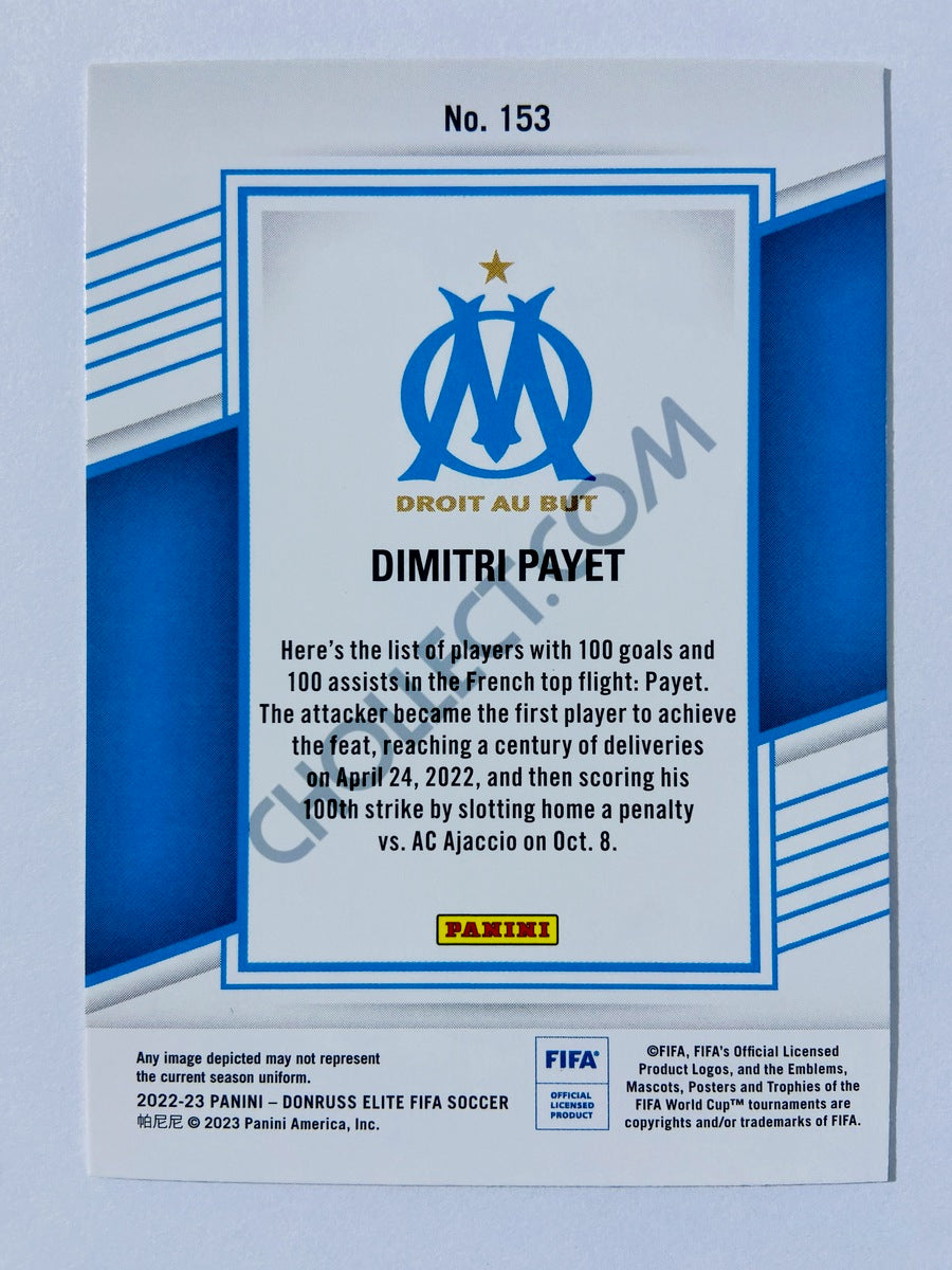 Dimitri Payet - Olympique de Marseille 2022-23 Panini Donruss Elite FIFA #153