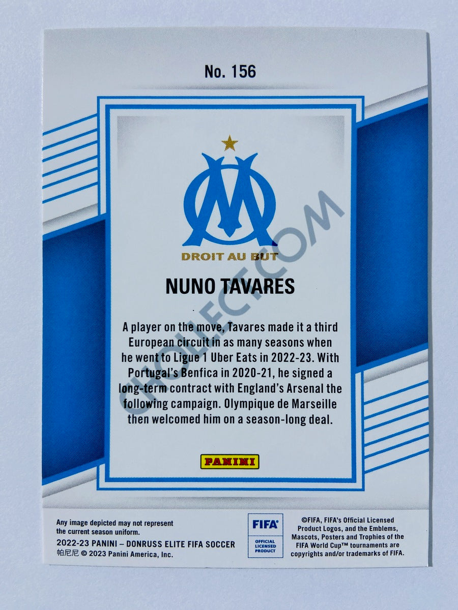 Nuno Tavares - Olympique de Marseille 2022-23 Panini Donruss Elite FIFA #156