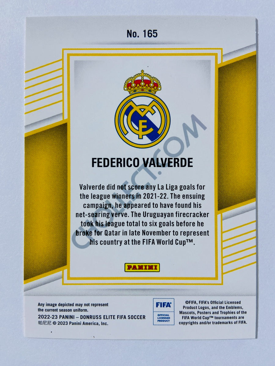 Federico Valverde - Real Madrid 2022-23 Panini Donruss Elite FIFA #165