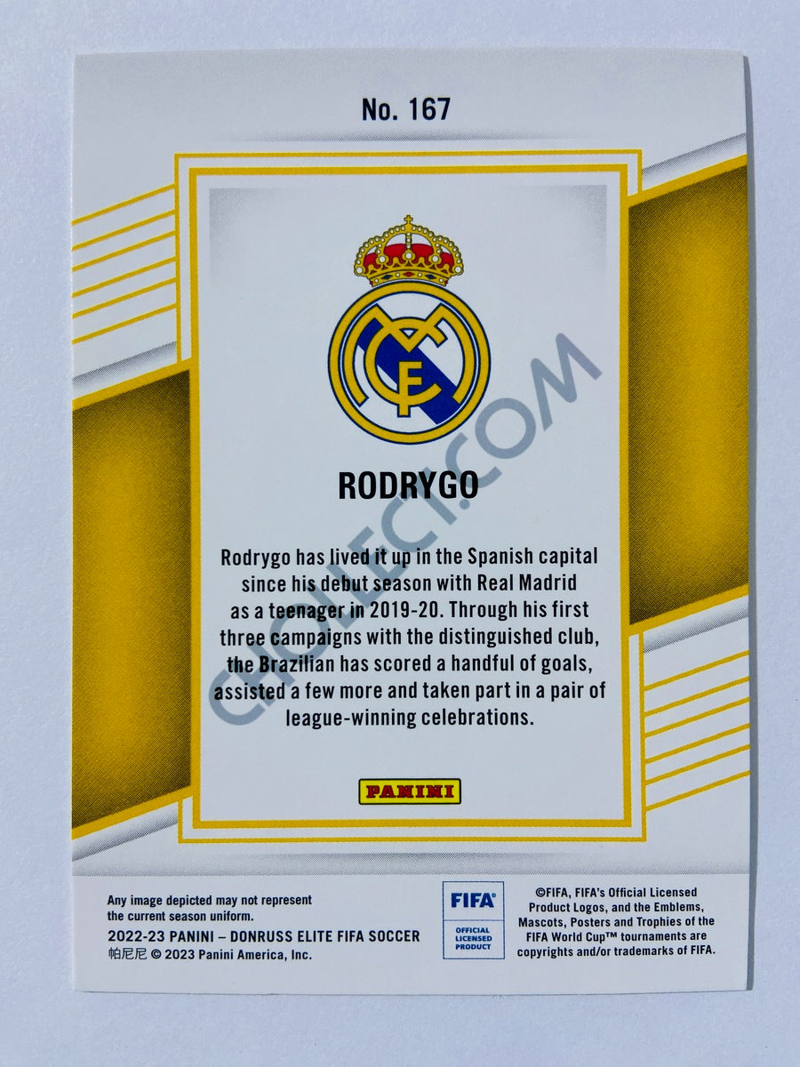 Rodrygo - Real Madrid 2022-23 Panini Donruss Elite FIFA #167