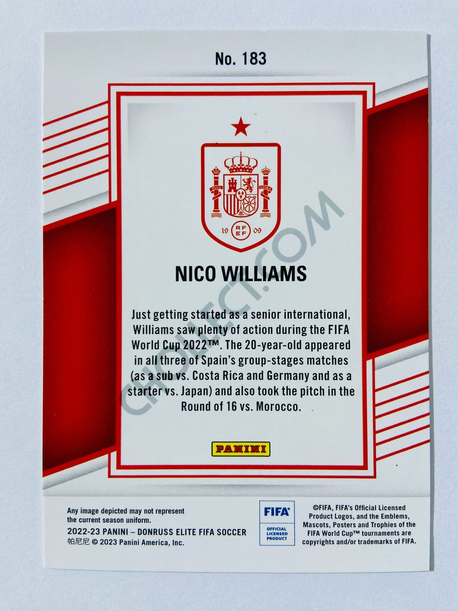 Nico Williams - Spain 2022-23 Panini Donruss Elite FIFA #183