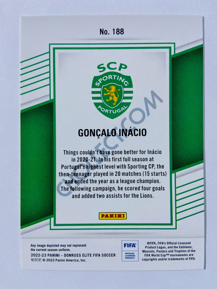 Goncalo Inacio - Sporting CP 2022-23 Panini Donruss Elite FIFA #188