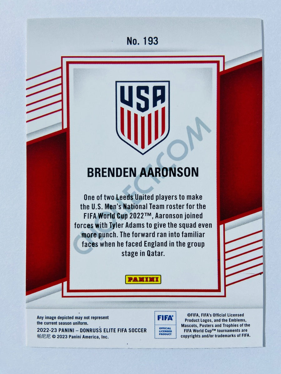 Brenden Aaronson - United States 2022-23 Panini Donruss Elite FIFA #193