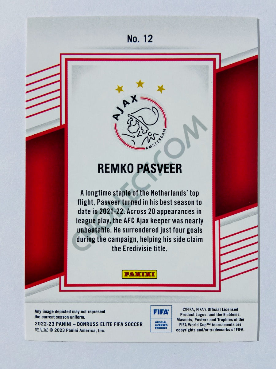 Remko Pasveer - AFC Ajax 2022-23 Panini Donruss Elite FIFA RC Rookie #12