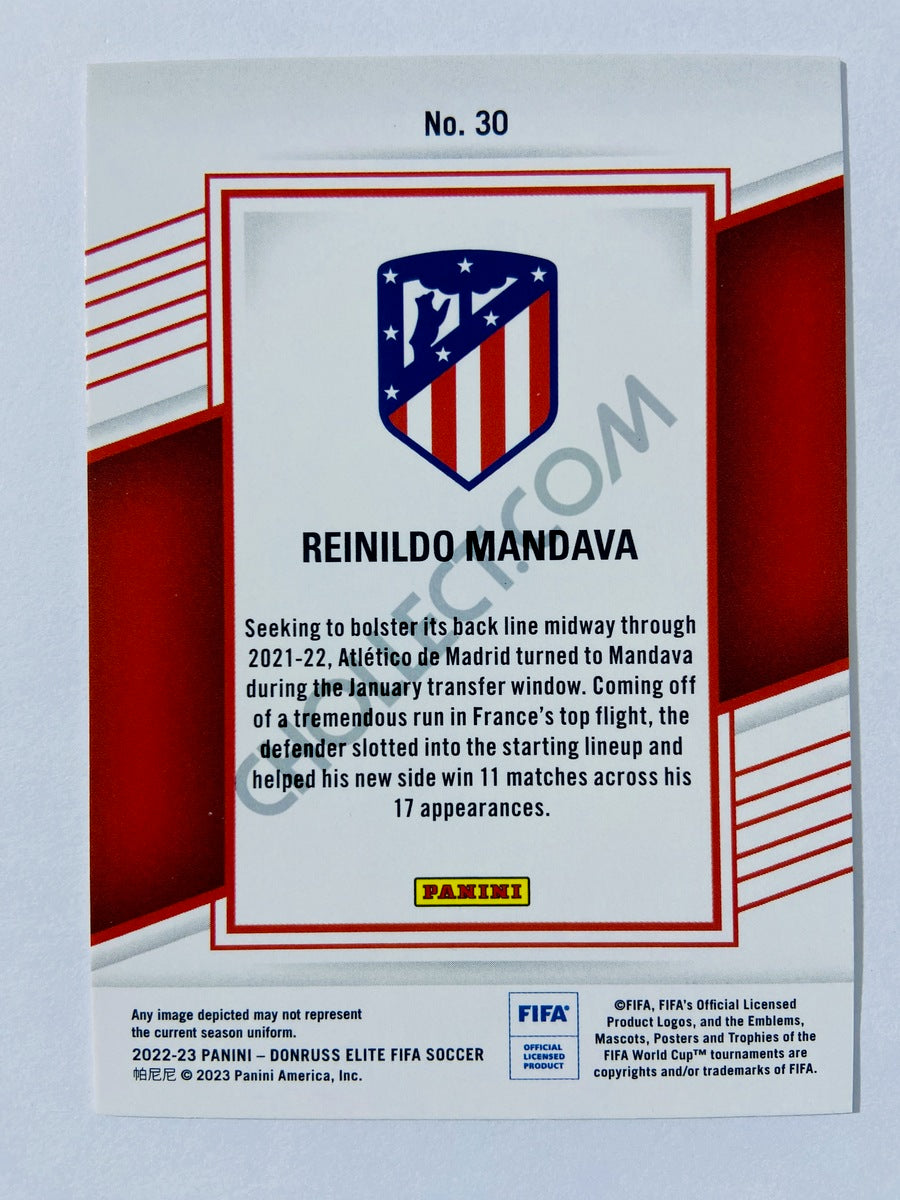 Reinildo Mandava - Atletico de Madrid 2022-23 Panini Donruss Elite FIFA RC Rookie #30