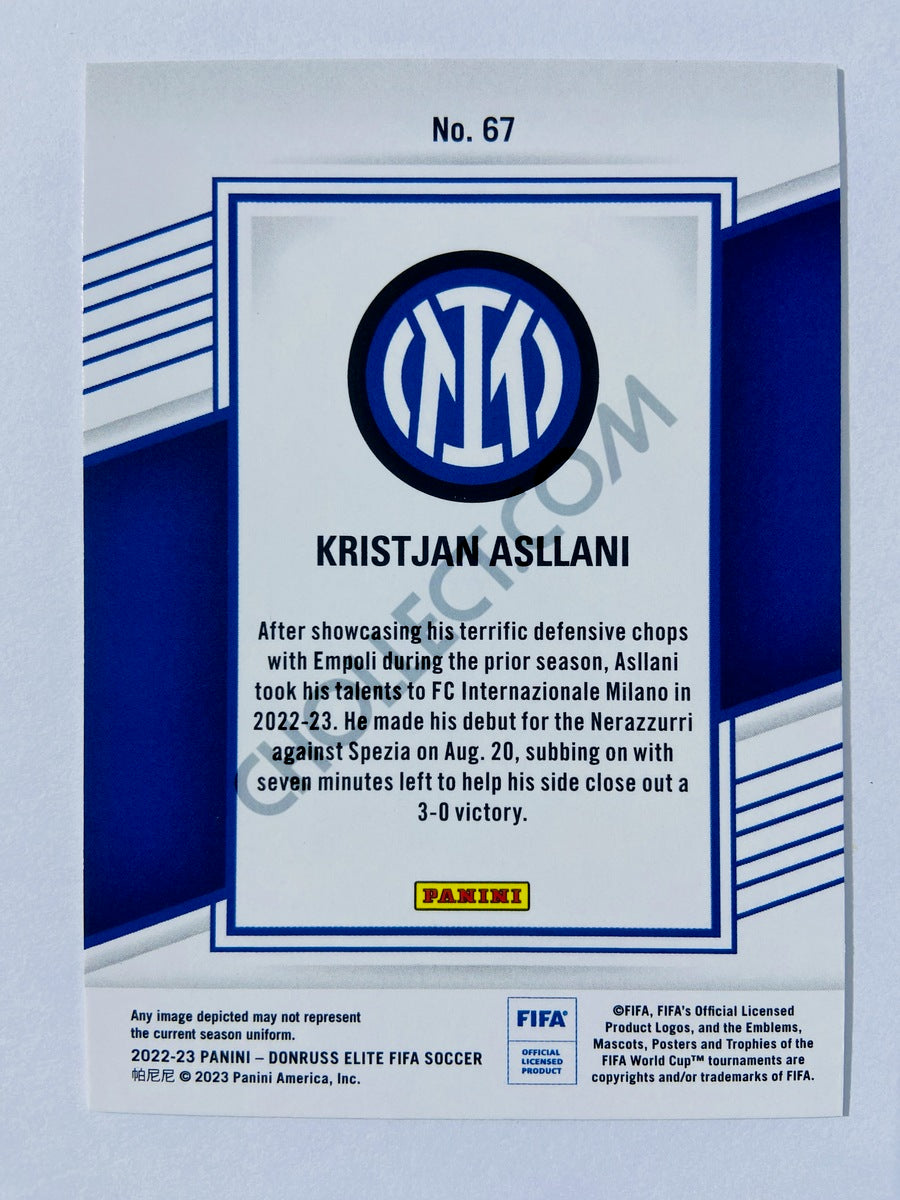 Kristjan Asllani - FC Internazionale Milano 2022-23 Panini Donruss Elite FIFA RC Rookie #67