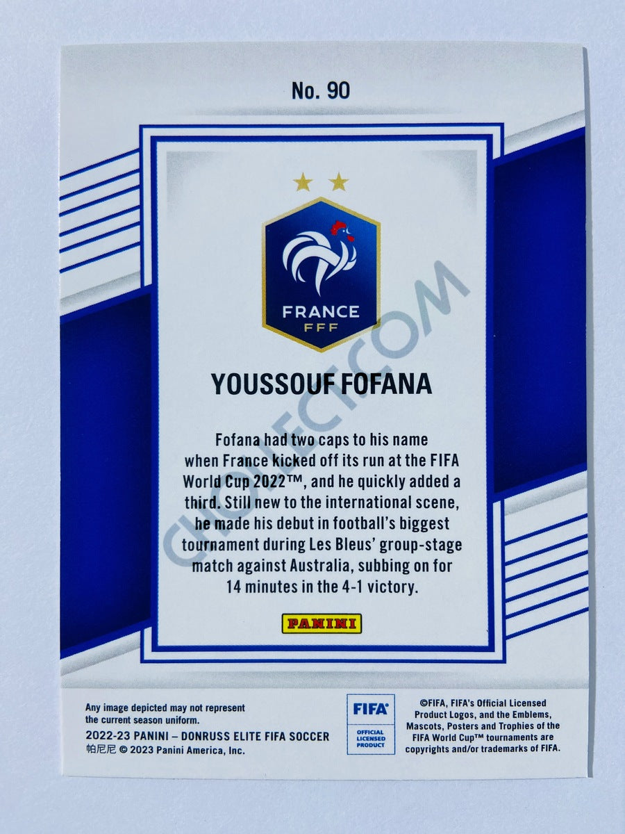 Youssouf Fofana - France 2022-23 Panini Donruss Elite FIFA RC Rookie #90