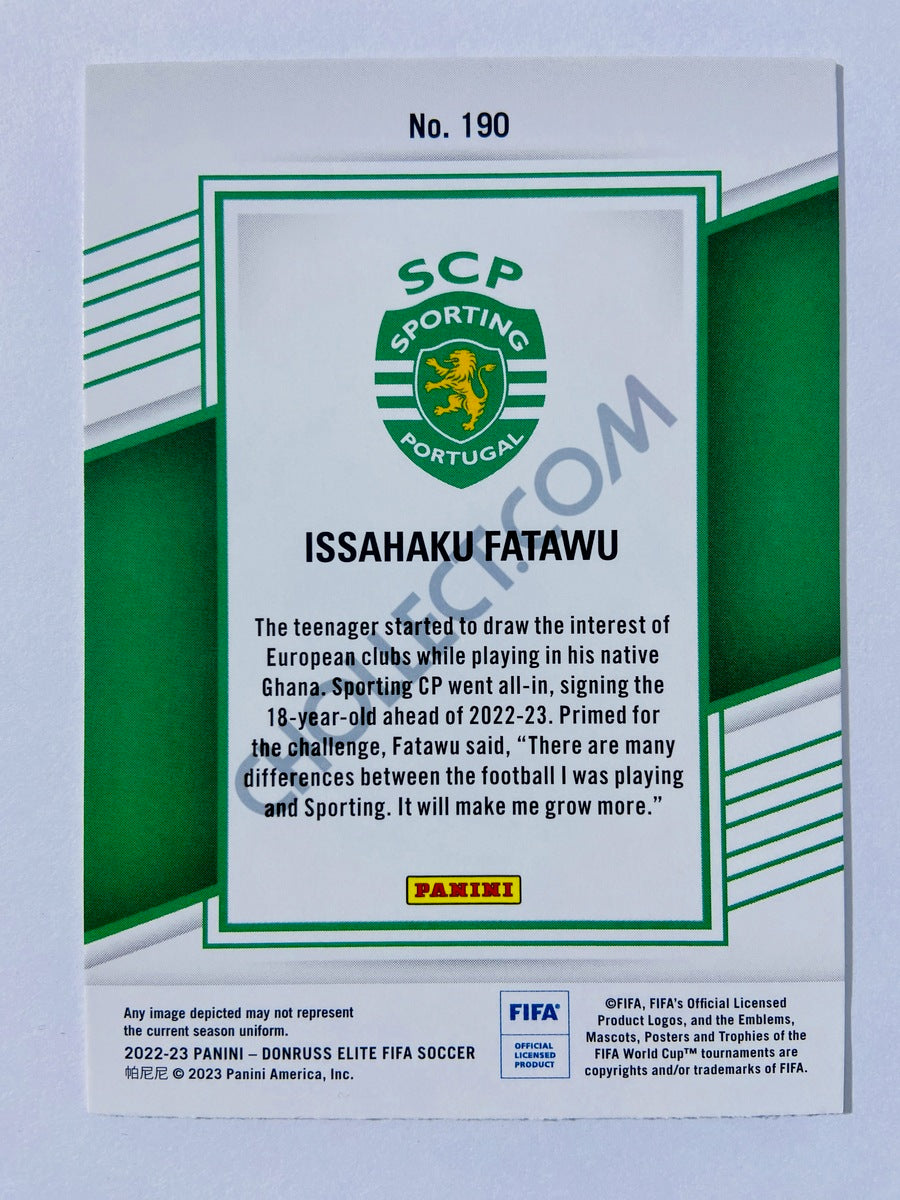 Issahaku Fatawu - Sporting CP 2022-23 Panini Donruss Elite FIFA RC Rookie #190