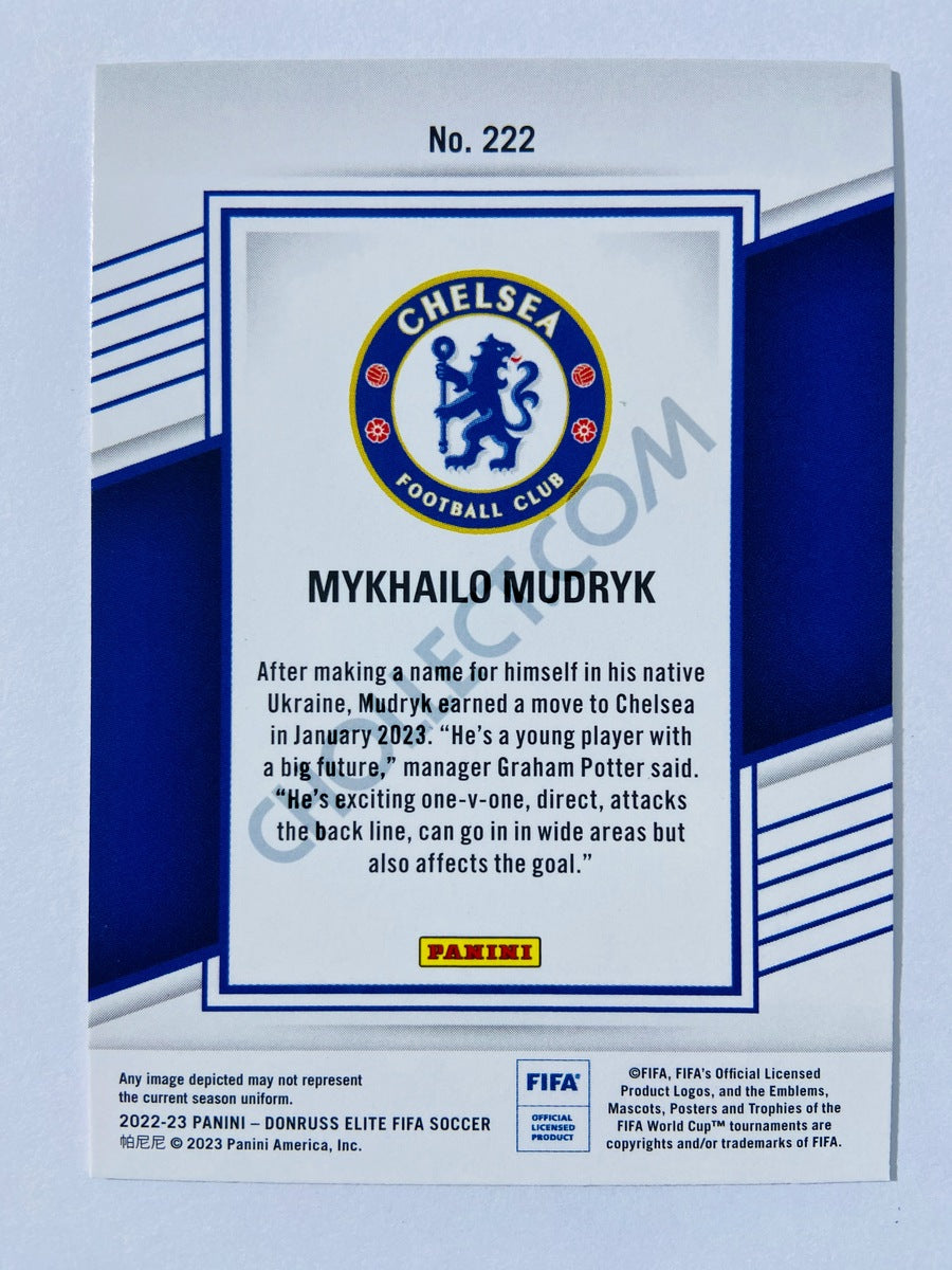 Mykhailo Mudryk - Chelsea FC 2022-23 Panini Donruss Elite FIFA RC Rookie #222