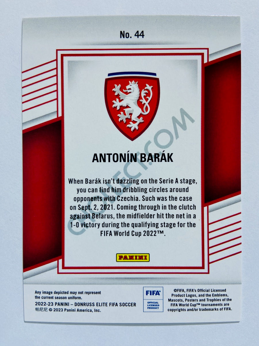 Antonin Barak - Czechia 2022-23 Panini Donruss Elite FIFA Red Disco Parallel #44