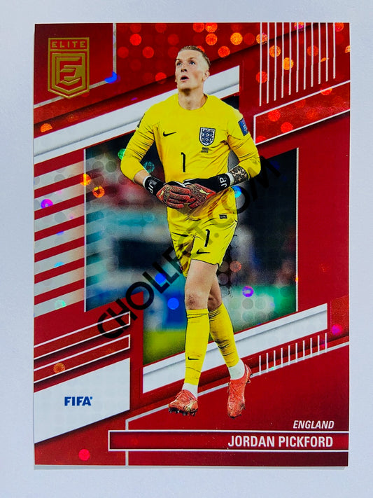 Jordan Pickford - England 2022-23 Panini Donruss Elite FIFA Red Disco Parallel #53