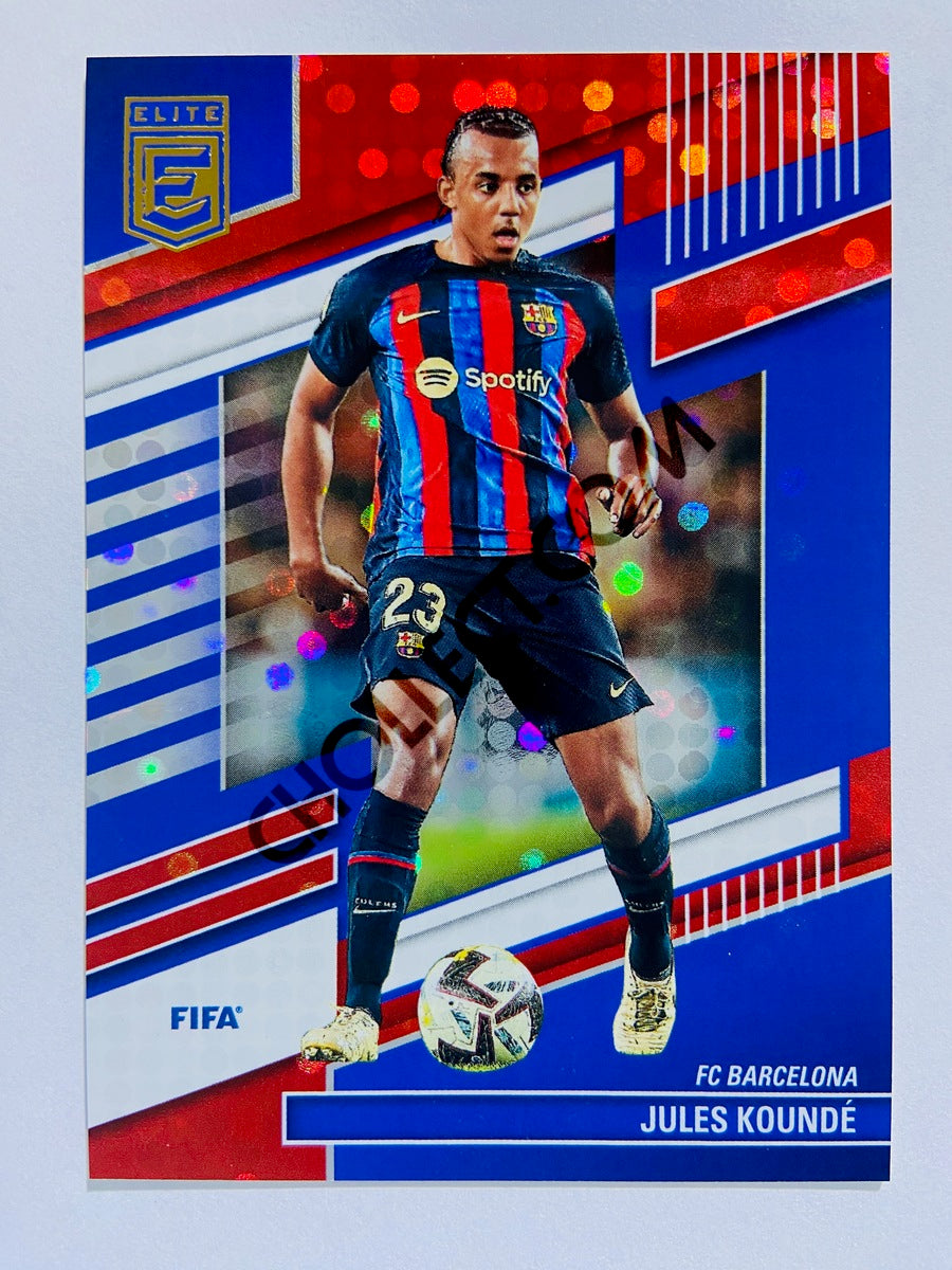 Jules Kounde - FC Barcelona 2022-23 Panini Donruss Elite FIFA Red Disco Parallel #61