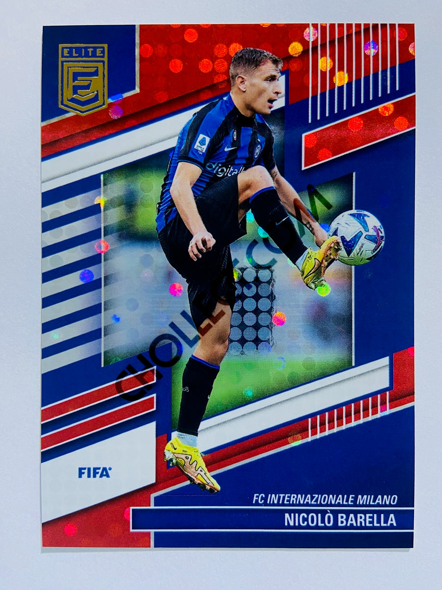 Nicolo Barella - FC Internazionale Milano 2022-23 Panini Donruss Elite FIFA Red Disco Parallel #70