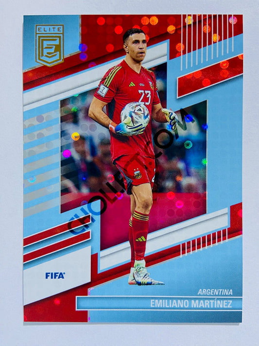 Emiliano Martinez - Argentina 2022-23 Panini Donruss Elite FIFA Red Disco Parallel #107