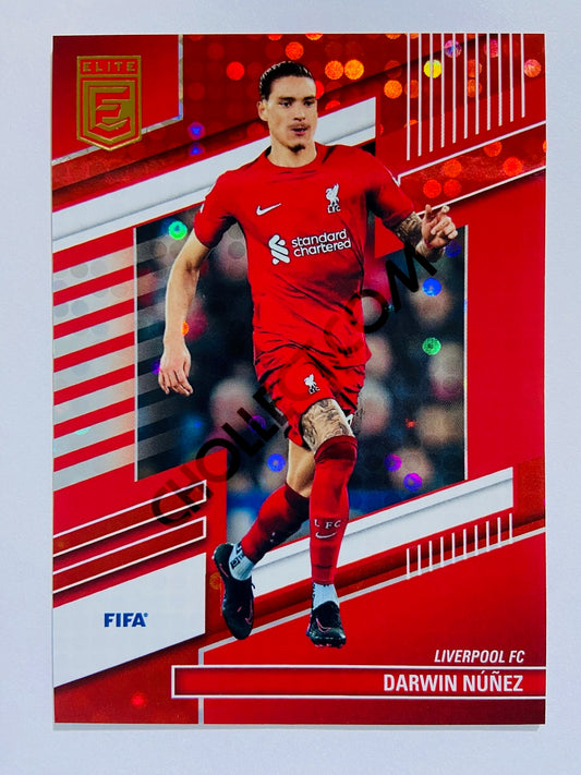 Darwin Nunez - Liverpool FC 2022-23 Panini Donruss Elite FIFA Red Disco Parallel #129