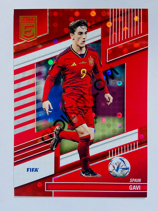 Gavi - Spain 2022-23 Panini Donruss Elite FIFA Red Disco Parallel #182