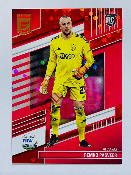 Remko Pasveer - AFC Ajax 2022-23 Panini Donruss Elite FIFA Red Disco Parallel RC Rookie #12