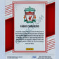 Fabio Carvalho - Liverpool FC 2022-23 Panini Donruss Elite FIFA Red Disco Parallel RC Rookie #130