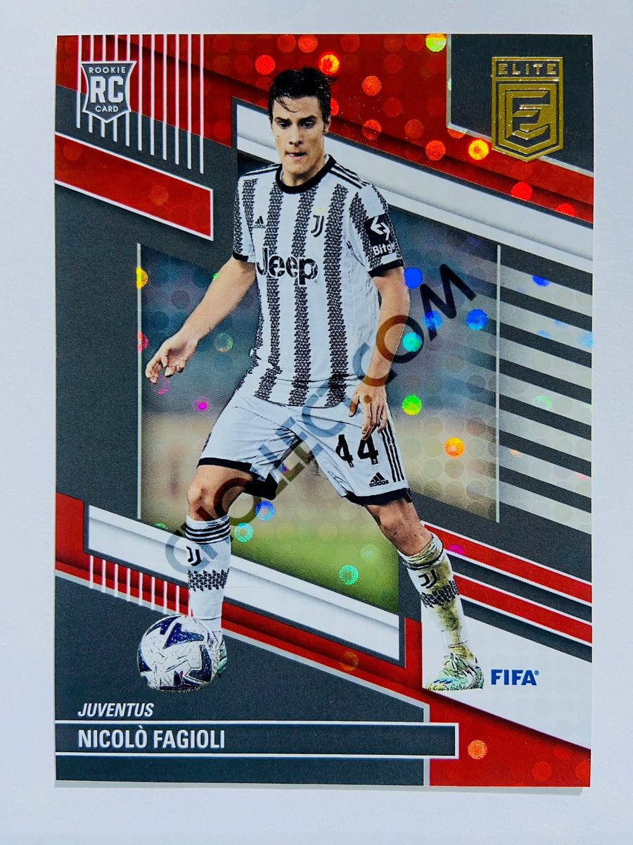 Nicolo Fagioli - Juventus 2022-23 Panini Donruss Elite FIFA Red Disco Parallel RC Rookie #212