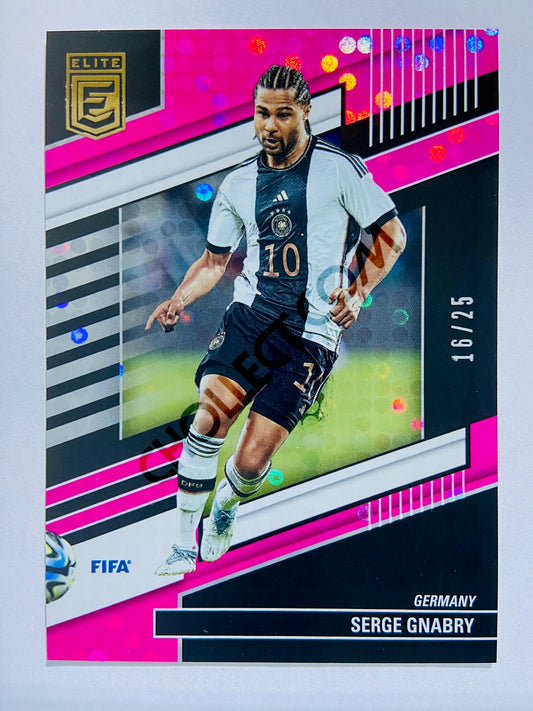 Serge Gnabry - Germany 2022-23 Panini Donruss Elite FIFA #101 Pink Disco Parallel 16/25