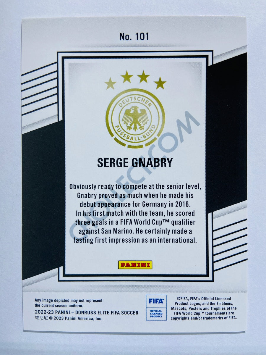 Serge Gnabry - Germany 2022-23 Panini Donruss Elite FIFA #101 Pink Disco Parallel 16/25