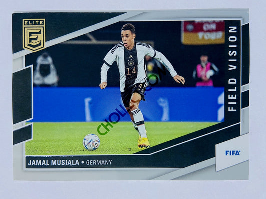 Jamal Musiala - Germany 2022-23 Panini Donruss Elite FIFA Field Vision Insert #4