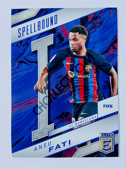 Ansu Fati - FC Barcelona 2022-23 Panini Donruss Elite FIFA Spellbound Insert #24