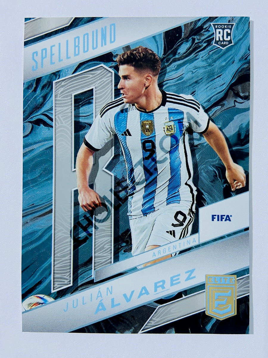 Julian Alvarez - Argentina 2022-23 Panini Donruss Elite FIFA Spellbound Insert RC Rookie #10