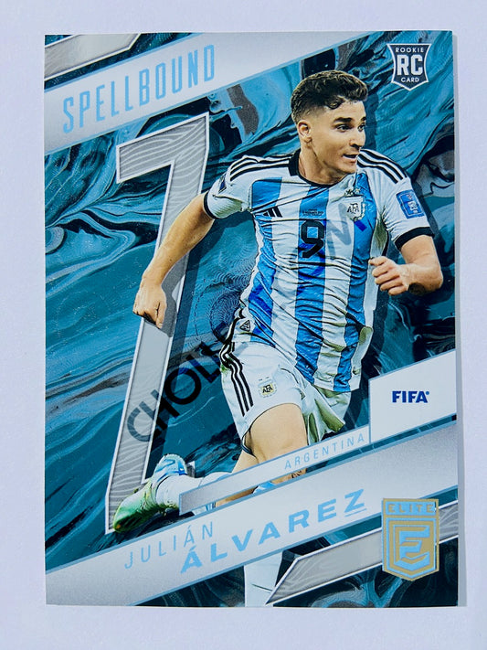 Julian Alvarez - Argentina 2022-23 Panini Donruss Elite FIFA Spellbound Insert RC Rookie #12