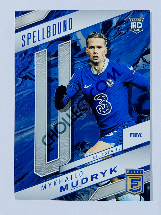 Mykhailo Mudryk - Chelsea FC 2022-23 Panini Donruss Elite FIFA Spellbound Insert RC Rookie #222