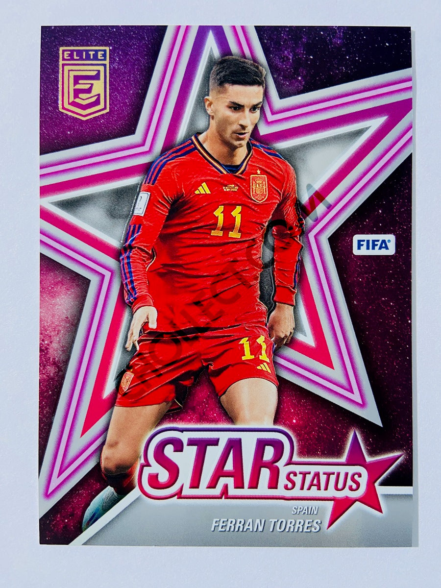 Ferran Torres - Spain 2022-23 Panini Donruss Elite FIFA Star Status Insert #27