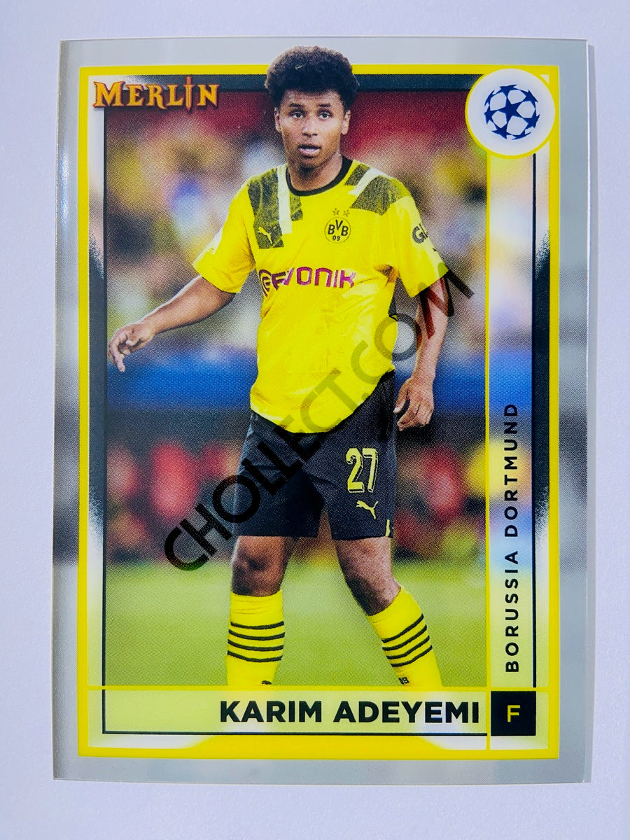 Karim Adeyemi - Borussia Dortmund 2022-23 Topps Merlin Chrome UEFA Club Competitions #32