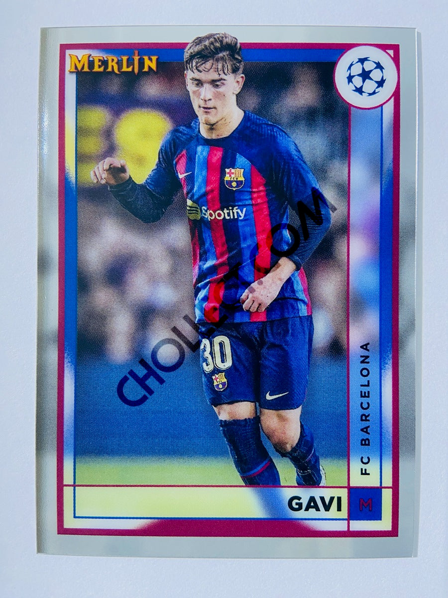 Gavi - FC Barcelona 2022-23 Topps Merlin Chrome UEFA Club Competitions #48