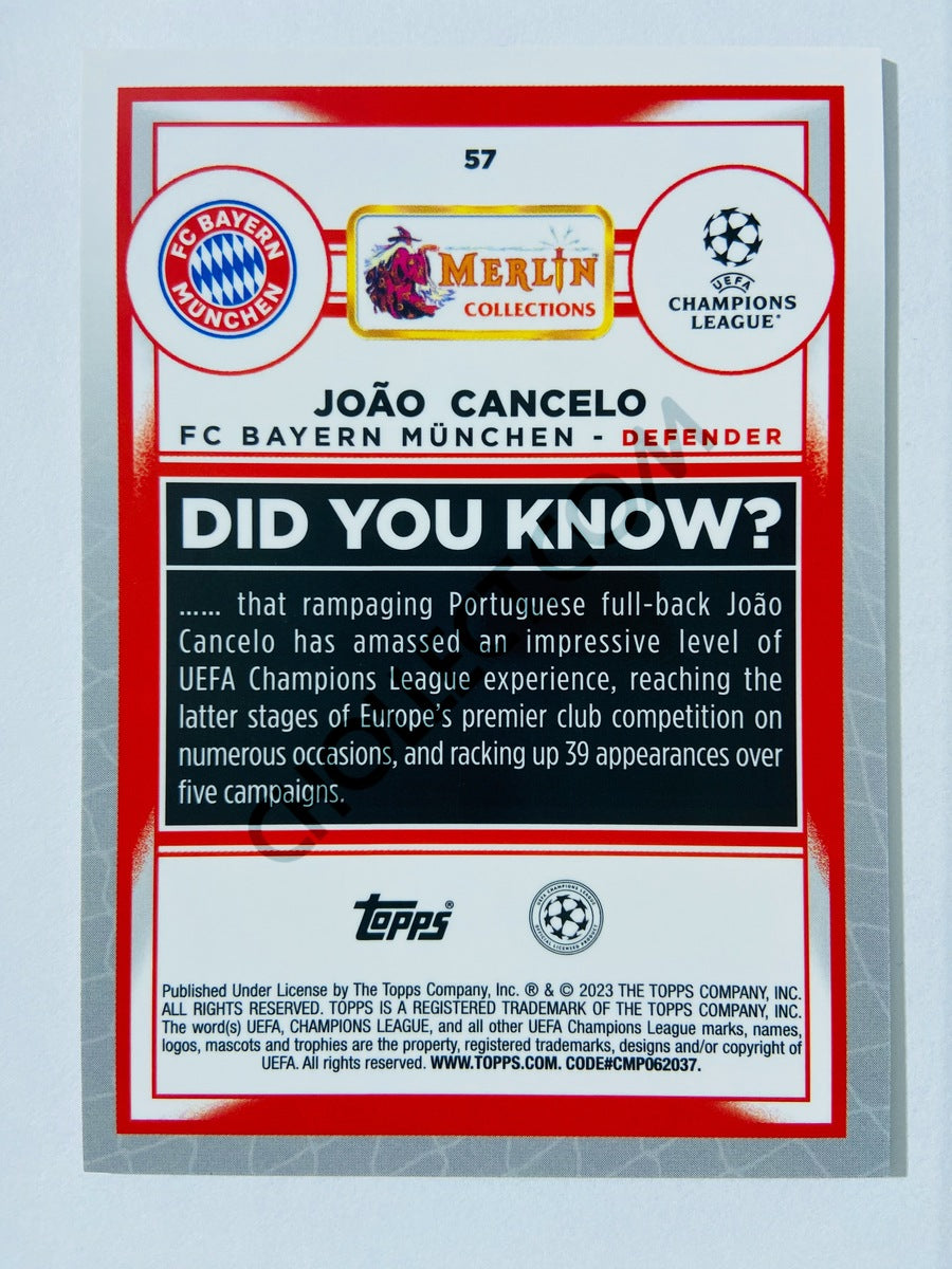 João  Cancelo - FC Bayern Munchen 2022-23 Topps Merlin Chrome UEFA Club Competitions #57