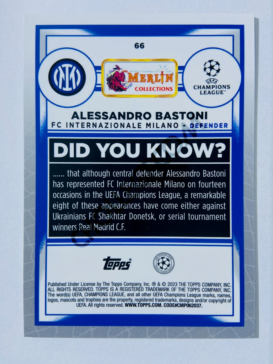 Alessandro Bastoni - FC Internazionale Milano 2022-23 Topps Merlin Chrome UEFA Club Competitions #66