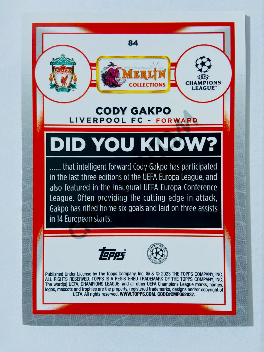 Cody Gakpo - Liverpool FC 2022-23 Topps Merlin Chrome UEFA Club Competitions #84