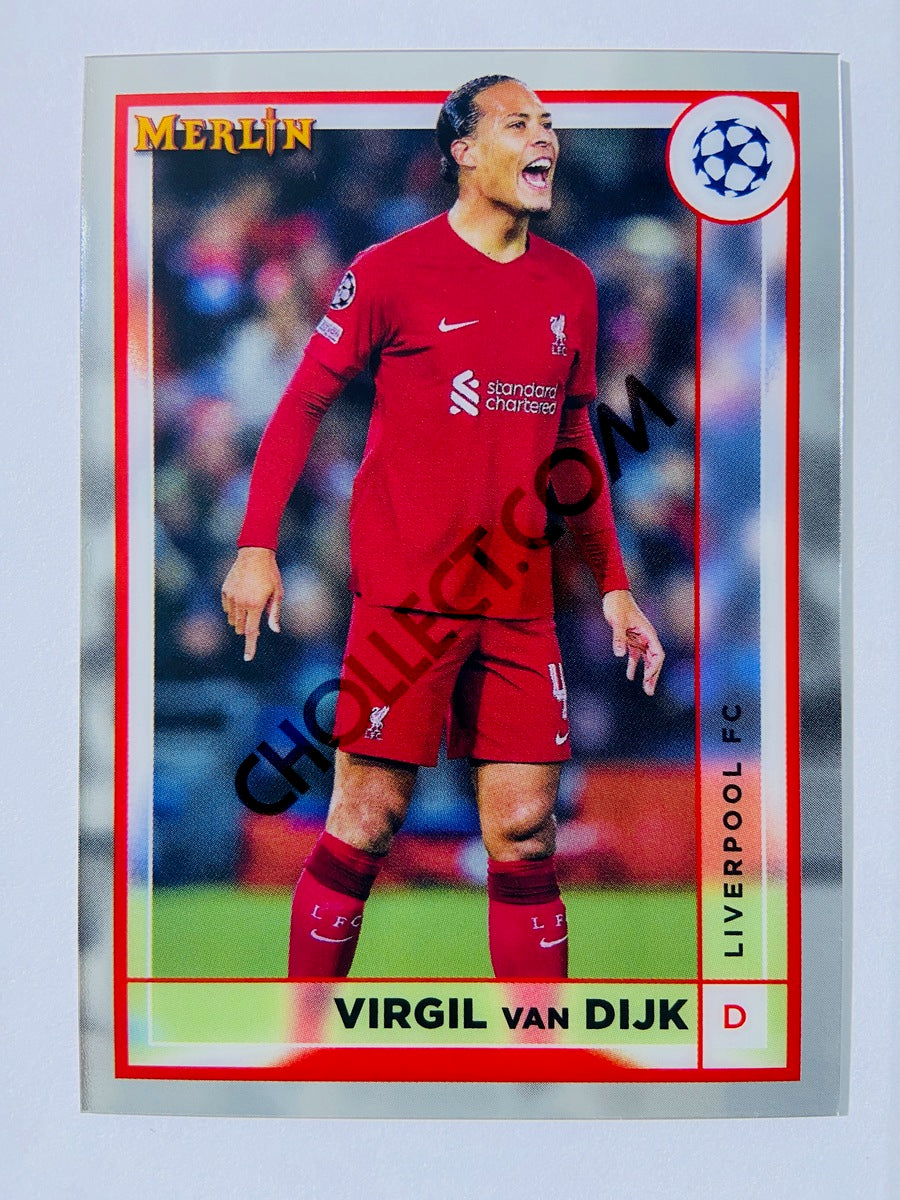 Virgil van Dijk - Liverpool FC 2022-23 Topps Merlin Chrome UEFA Club Competitions #89