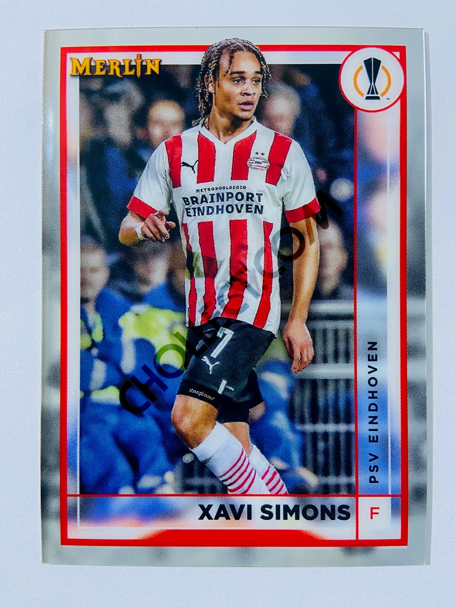 Xavi Simons - PSV Eindhoven 2022-23 Topps Merlin Chrome UEFA Club Competitions #107