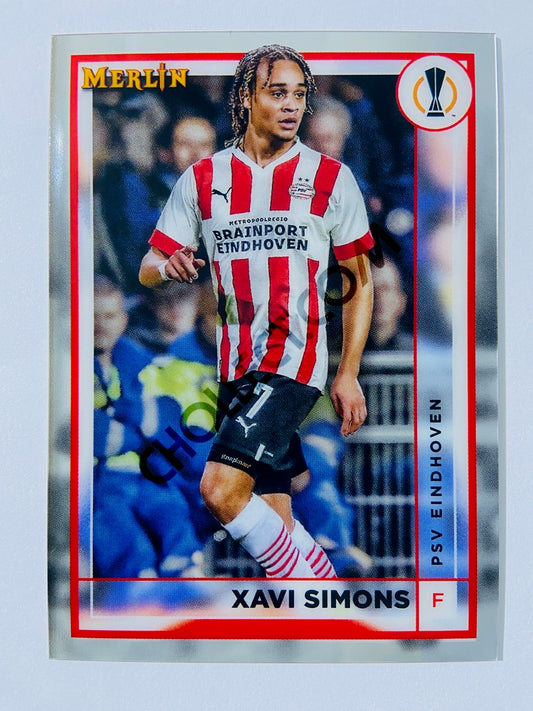 Xavi Simons - PSV Eindhoven 2022-23 Topps Merlin Chrome UEFA Club Competitions #107